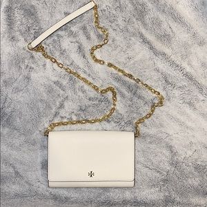 NWOT Tory Burch Crossbody White Chain-Link Purse
